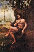 Leonardo Da Vinci St John in the Wilderness oil painting